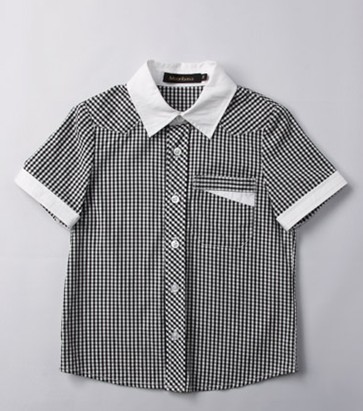 Boy shirts black white square - Click Image to Close